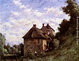 Paul Desire Trouillebert Canvas Paintings - The Mill House